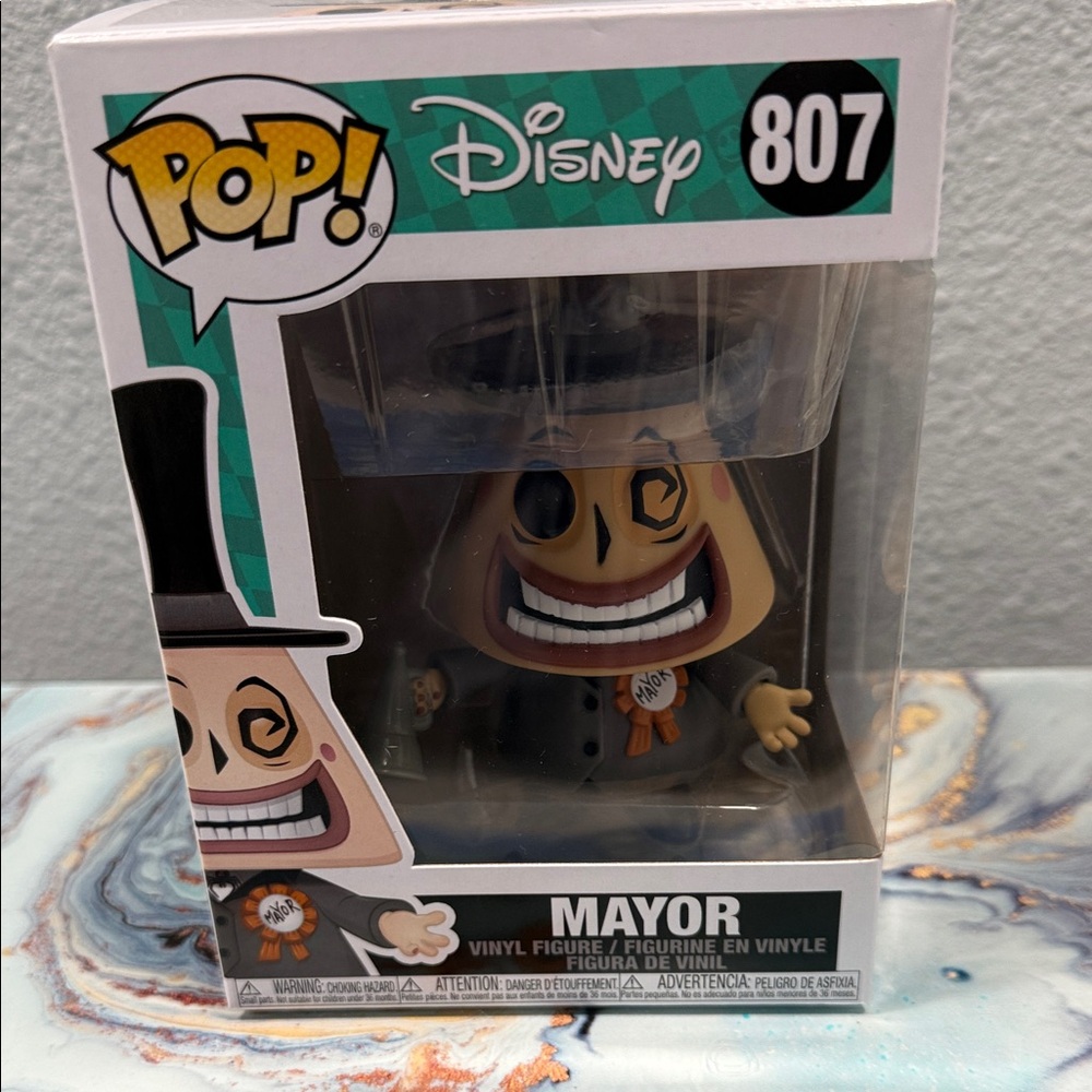 Disney Pop! Mayor Vinyl Figure with Black and White, New In Box